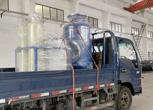 四川成都整車(chē)發(fā)貨全程水處理器和全自動(dòng)軟水器各一套